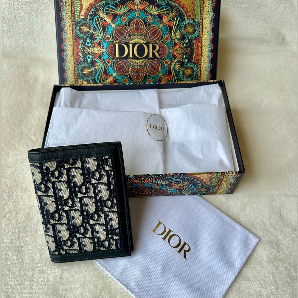 Dior oblique passport holder